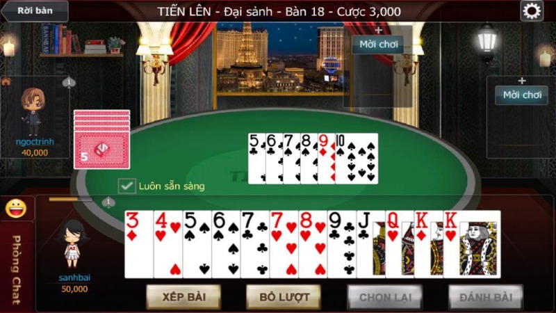 choi game bai tien len mien nam mien phi 3 Luật chơi game bài tiến lên miền Nam miễn phí theo hướng kim đồng hồ quay